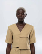 OVERSIZE POCKET CROP TOP
