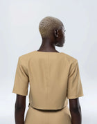 OVERSIZE POCKET CROP TOP