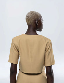 OVERSIZE POCKET CROP TOP