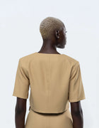 TOP CORTO CON TASCA OVERSIZE
