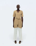 TOP CORTO CON TASCA OVERSIZE