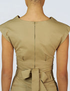 TRIANGLE CUT OUT CROP TOP