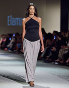 V HEM HALTER TOP