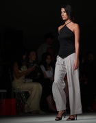 V HEM HALTER TOP