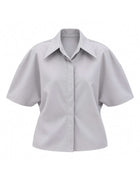 ROUNDED SLEEVE BUTTON UP SHIRT