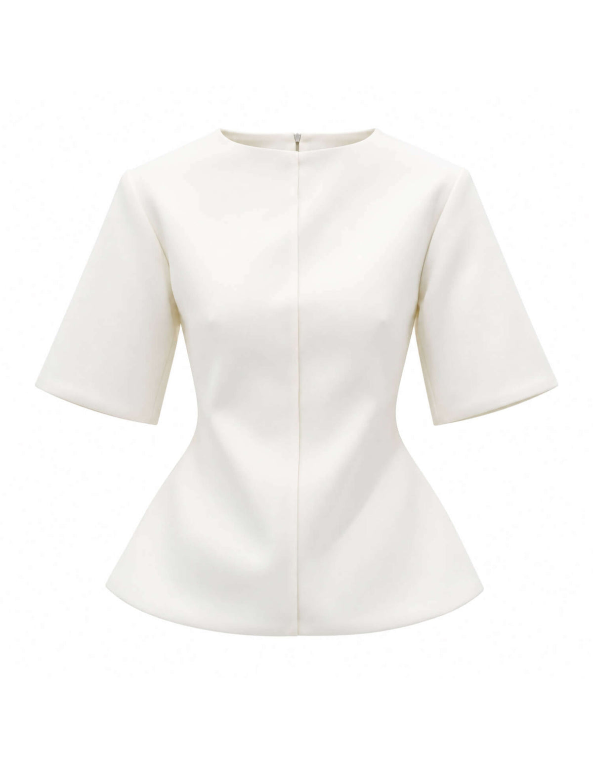 STRUCTURED HOURGLASS TOP WITH EXAGGERATED SLEEVE