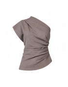 ASYMMETRIC DRAPE TOP