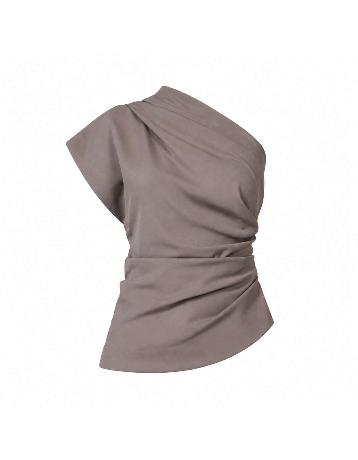 ASYMMETRIC DRAPE TOP