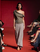 ASYMMETRIC DRAPE SKIRT