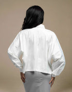 TOP CON COLLO A MANICHE OVERSIZE 