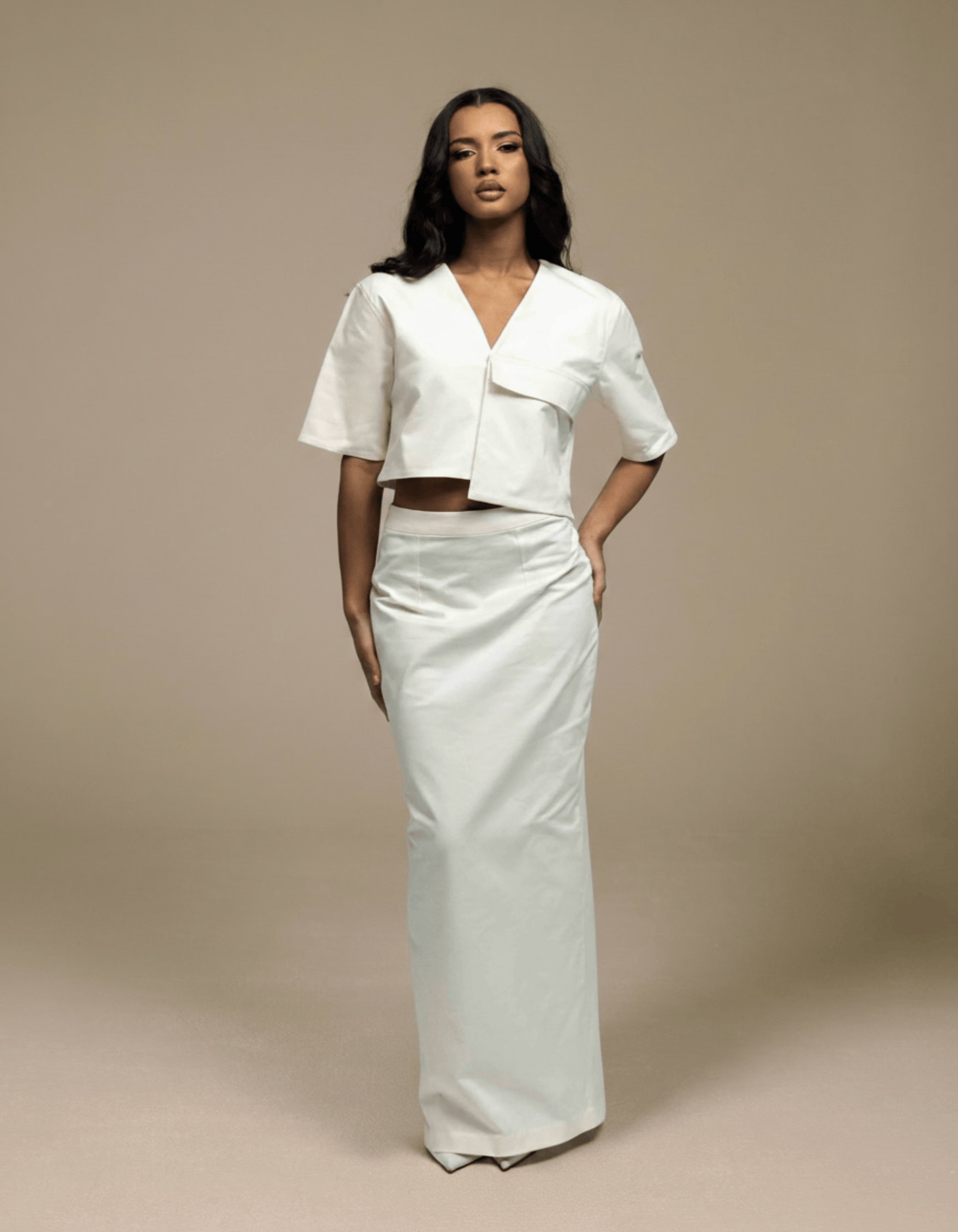 OVERSIZE POCKET CROP TOP