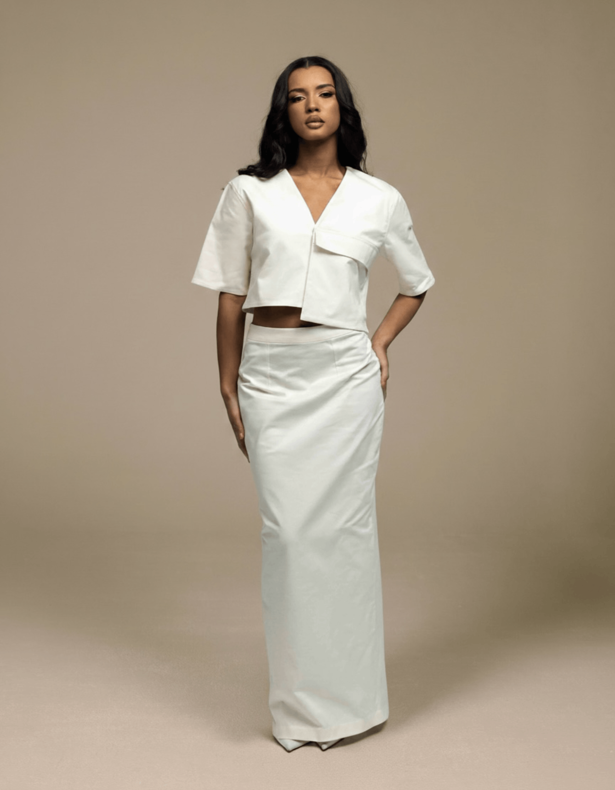 OVERSIZE POCKET CROP TOP