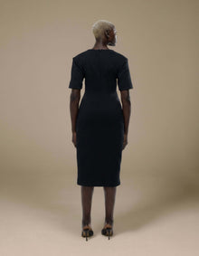 DROP SHOULDER MIDI DRESS