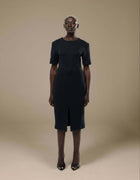 DROP SHOULDER MIDI DRESS