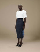 TWO TONE CARGO PENCIL SKIRT