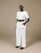 SHOULDER PAD CROP TOP