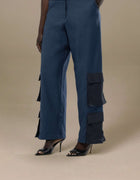 TWO TONE CARGO PANTS