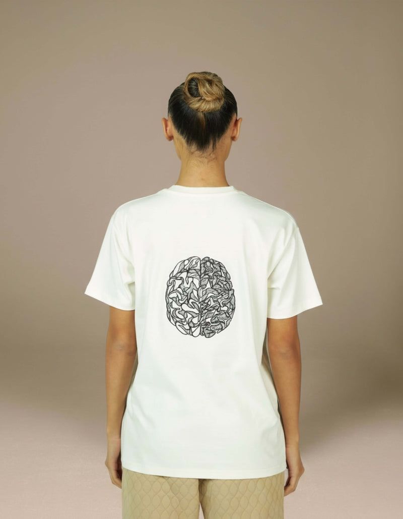 BRAIN EMROIDERY T SHIRT