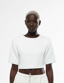 Crop top à épaulettes