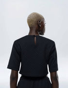 SHOULDER PAD CROP TOP