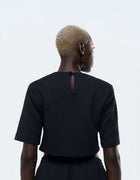 SHOULDER PAD CROP TOP