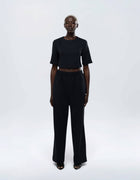 SHOULDER PAD CROP TOP