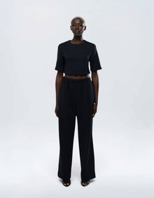 SHOULDER PAD CROP TOP