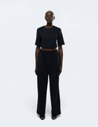 SHOULDER PAD CROP TOP