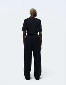 SHOULDER PAD CROP TOP