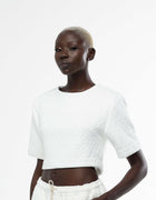 Crop top à épaulettes