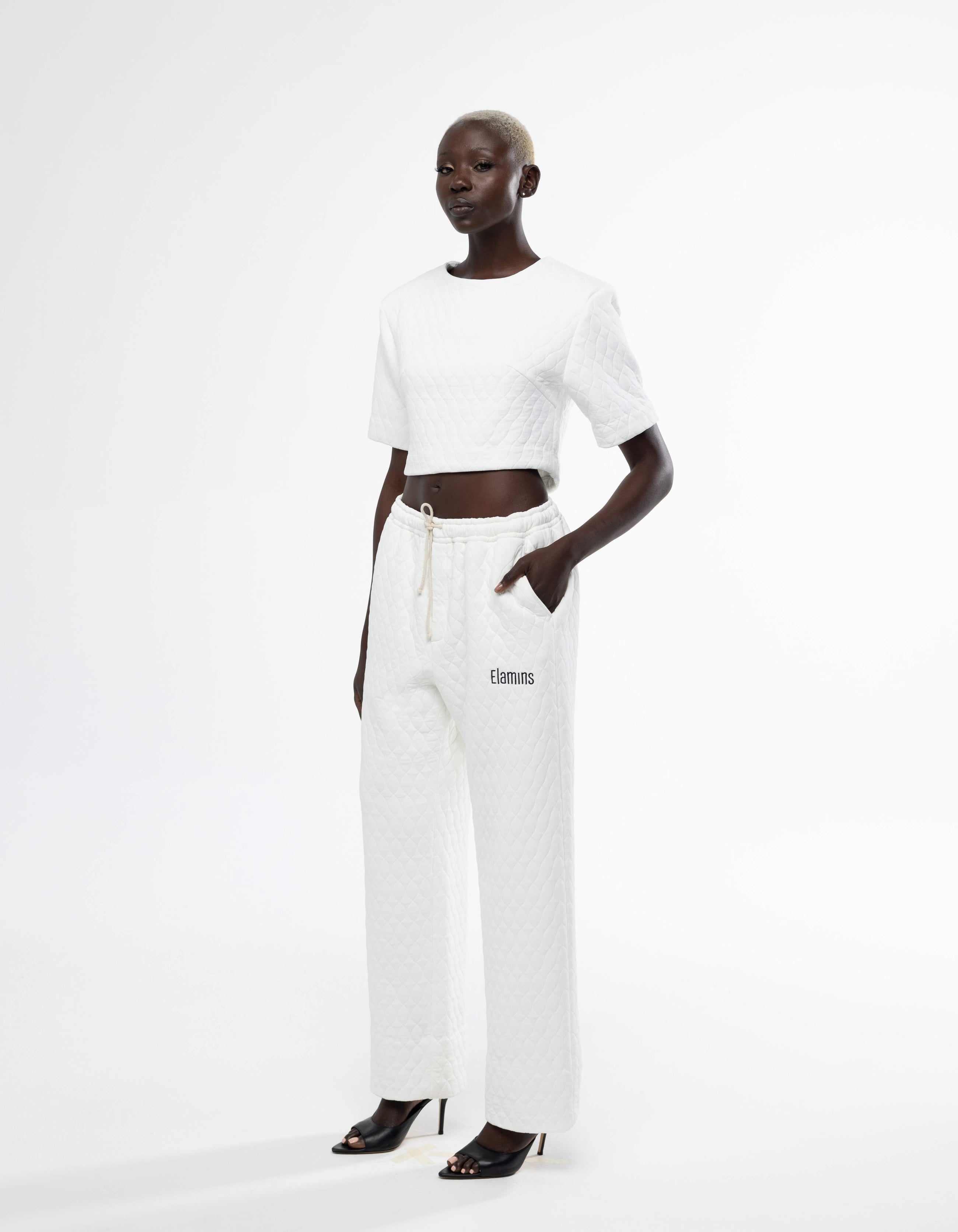 Crop top à épaulettes