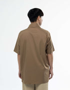 CHEMISE À MANCHES COURTES AVEC FERMETURE TRIANGULAIRE