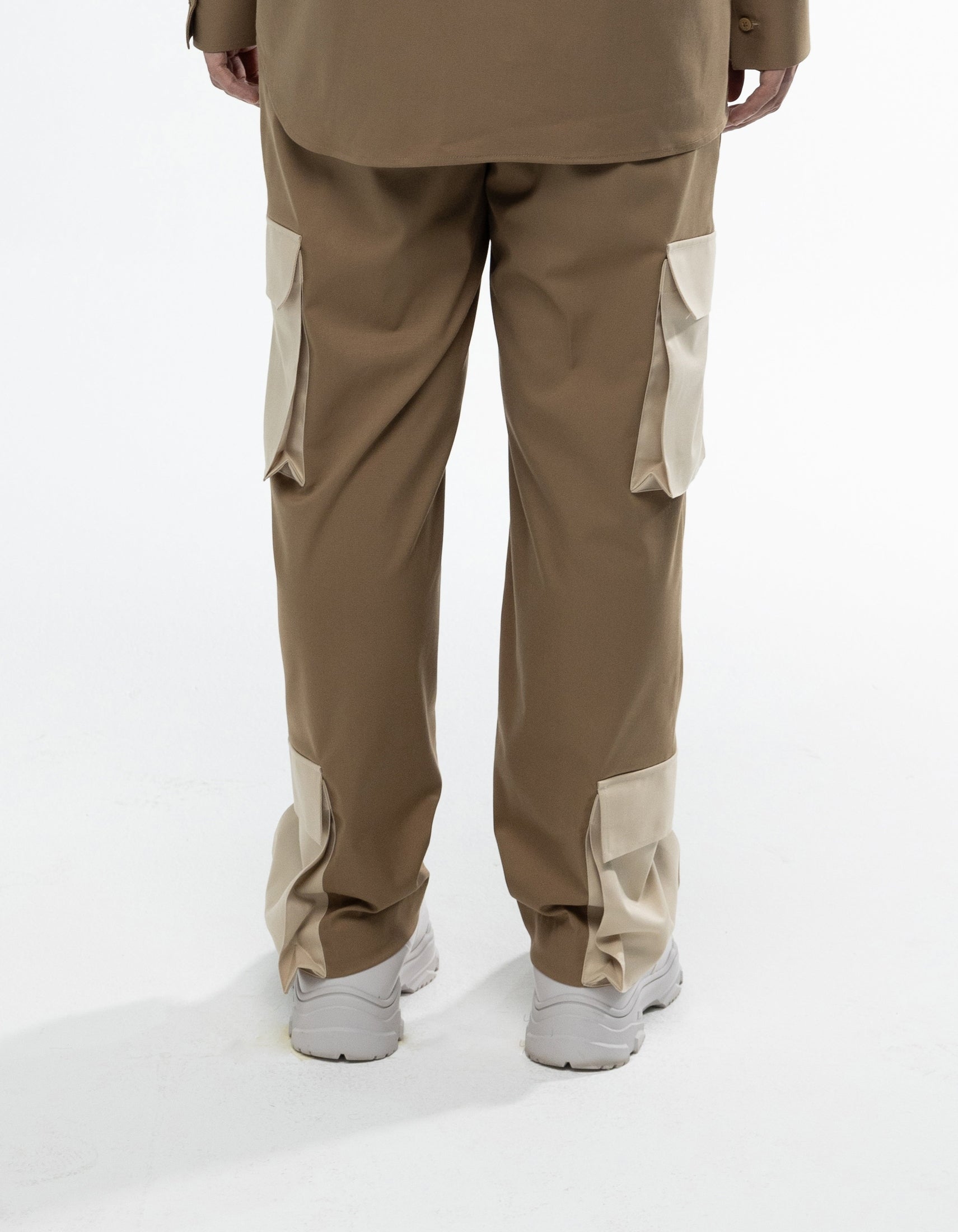 TWO TONE CARGO PANTS