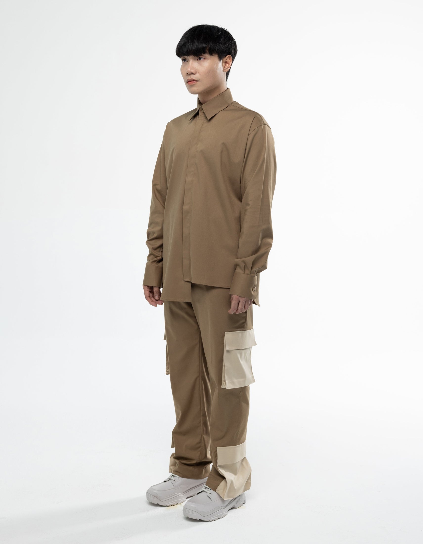 TWO TONE CARGO PANTS