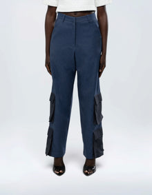TWO TONE CARGO PANTS