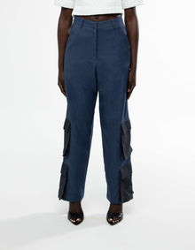 TWO TONE CARGO PANTS