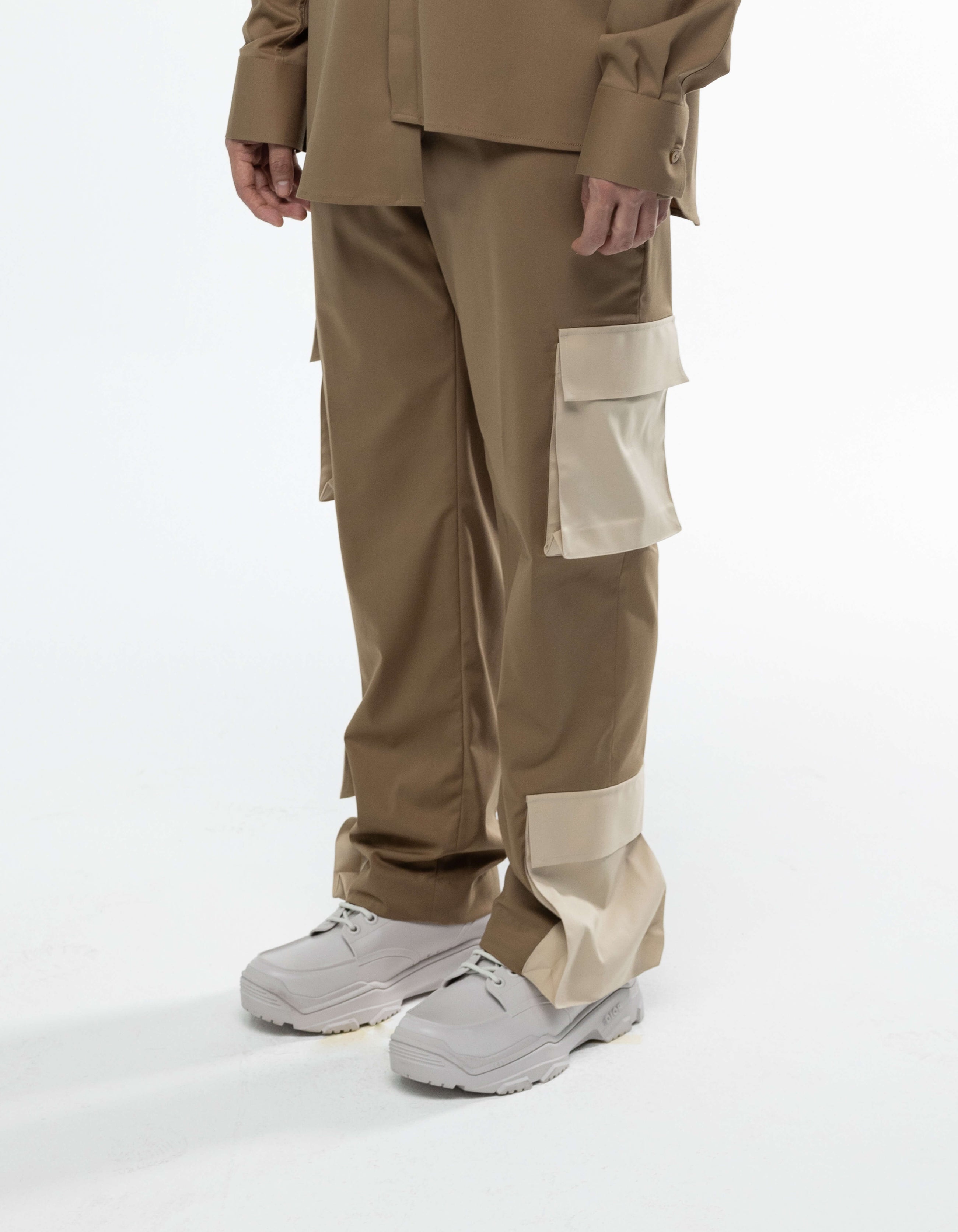 PANTALON CARGO BICOLORE