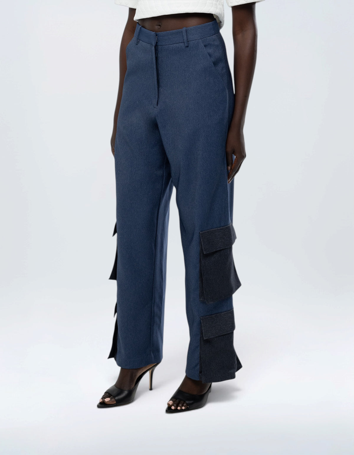 TWO TONE CARGO PANTS