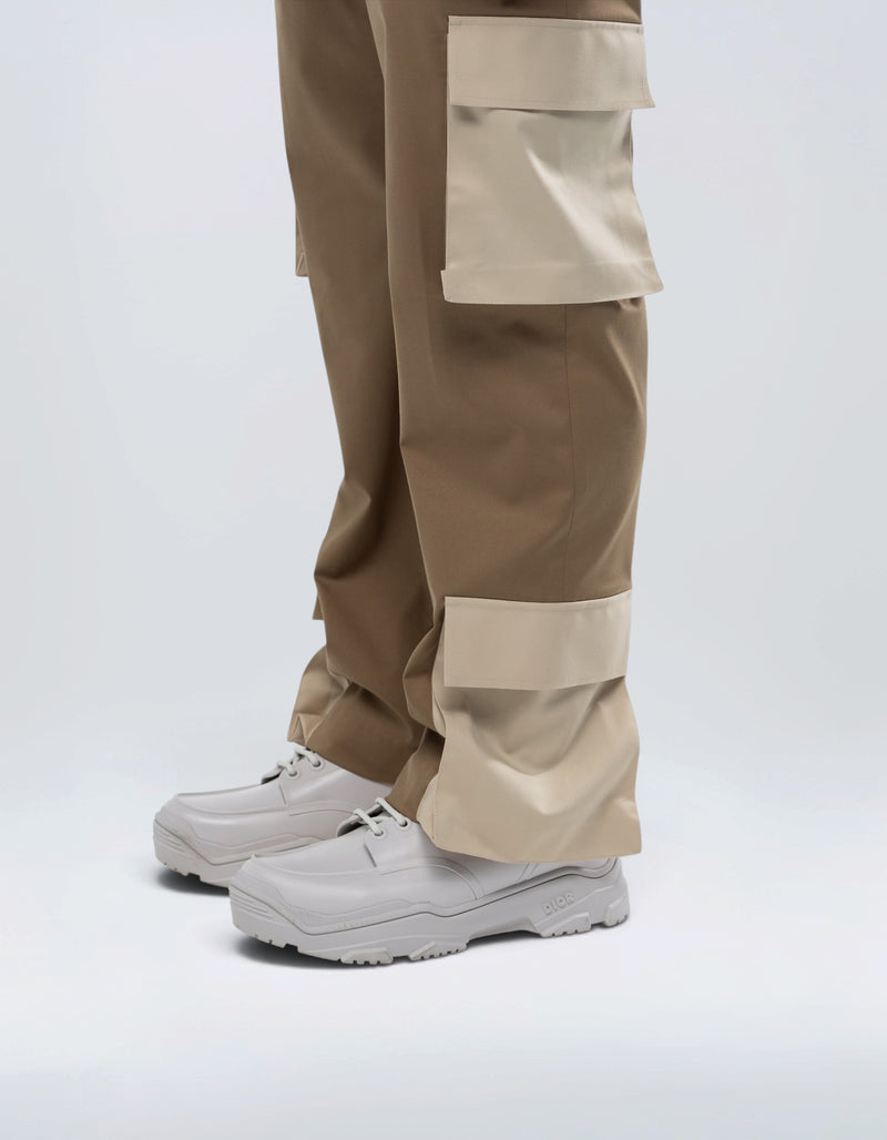 PANTALONI CARGO BICOLORE