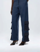TWO TONE CARGO PANTS