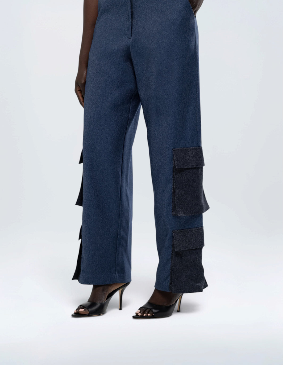 TWO TONE CARGO PANTS