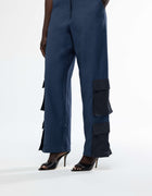 TWO TONE CARGO PANTS