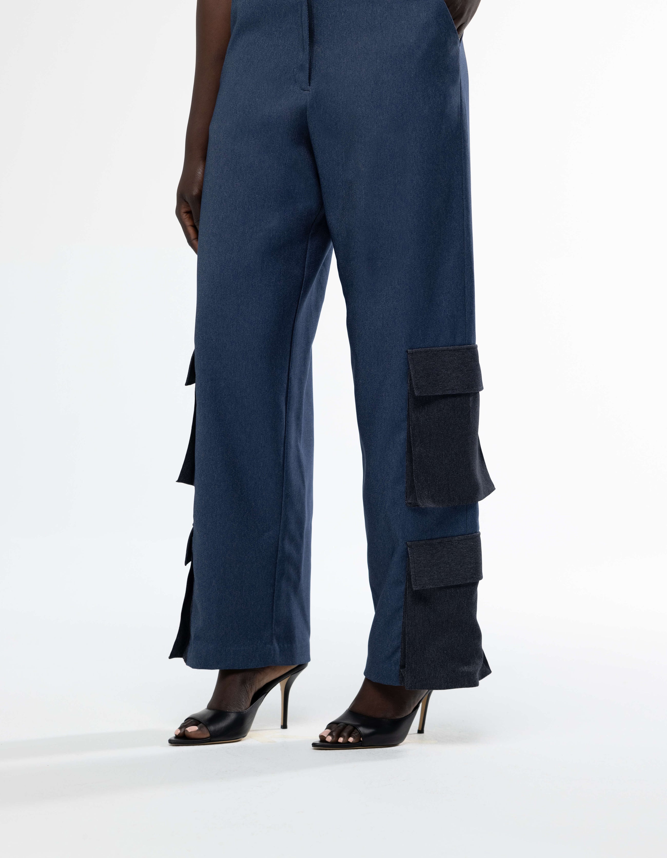 TWO TONE CARGO PANTS