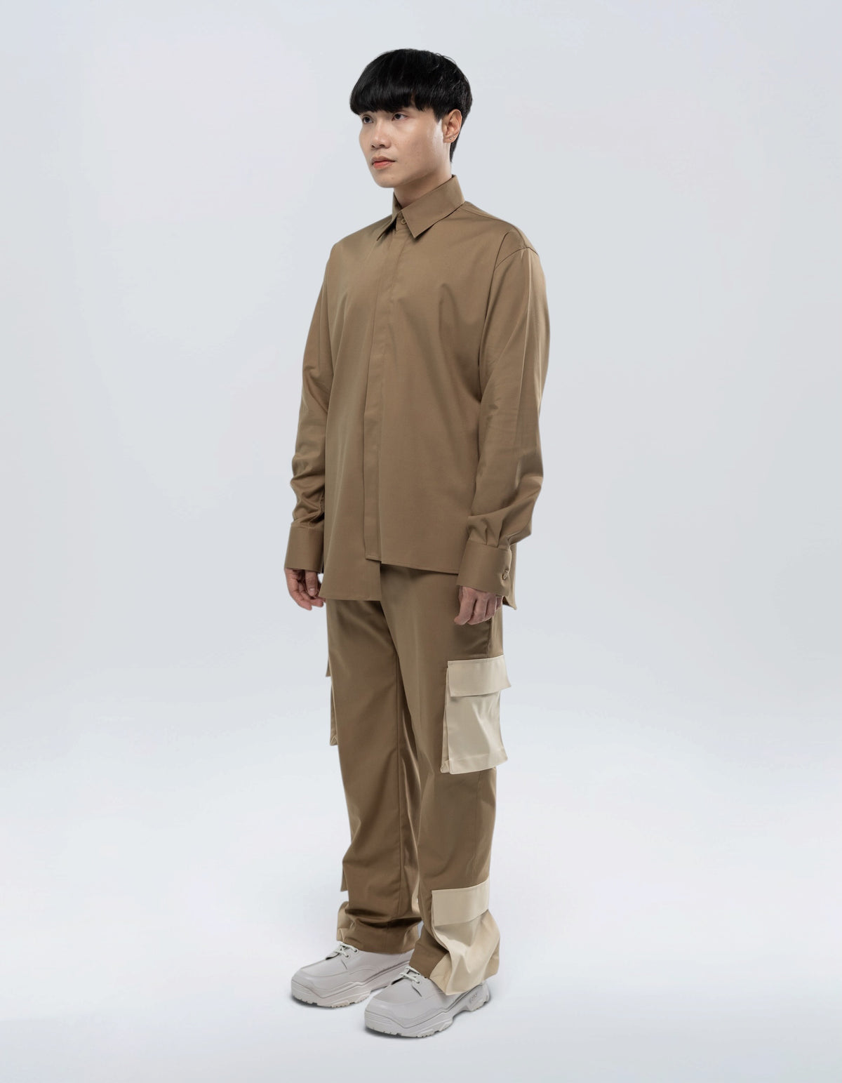 PANTALON CARGO BICOLORE