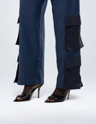 TWO TONE CARGO PANTS