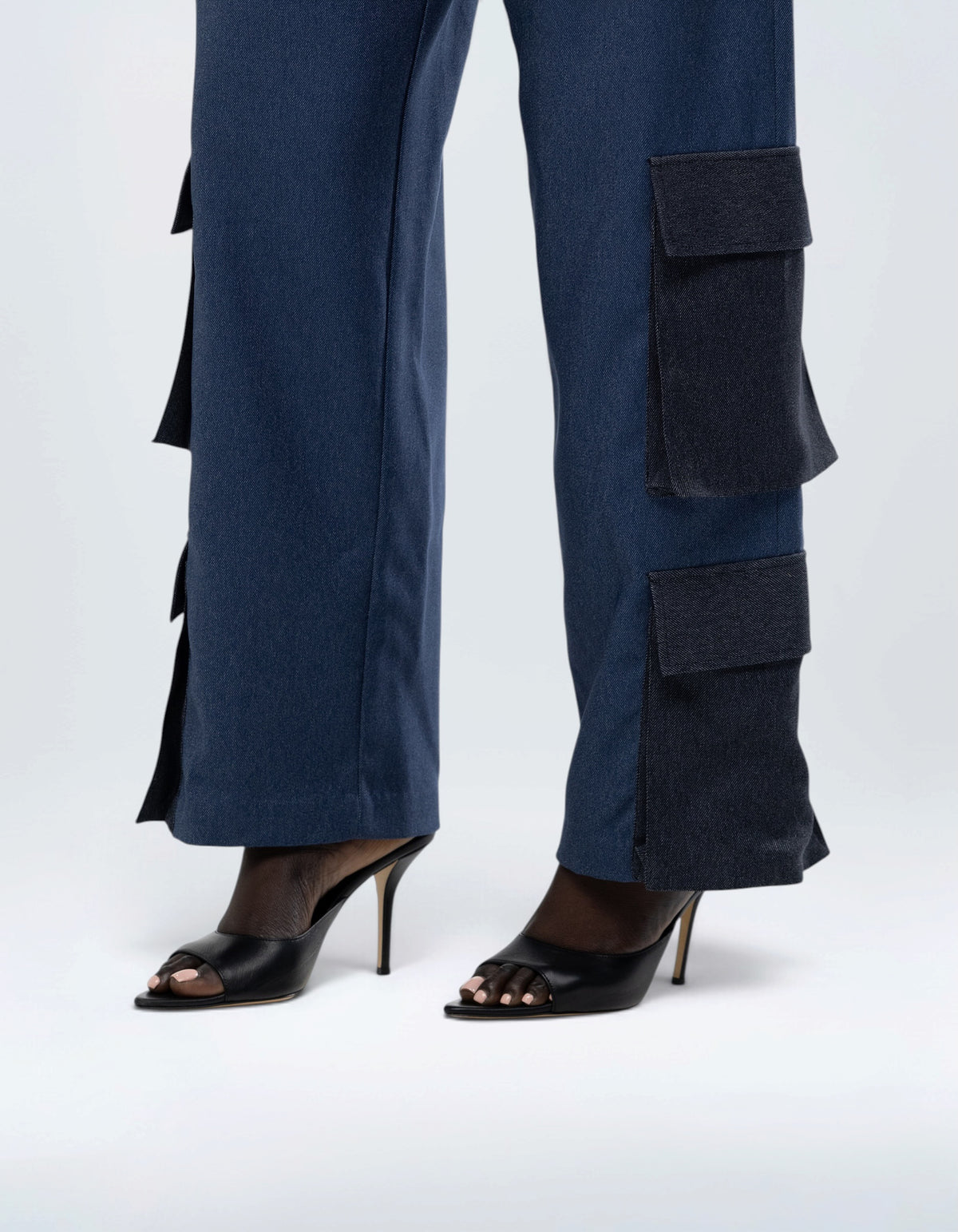 TWO TONE CARGO PANTS