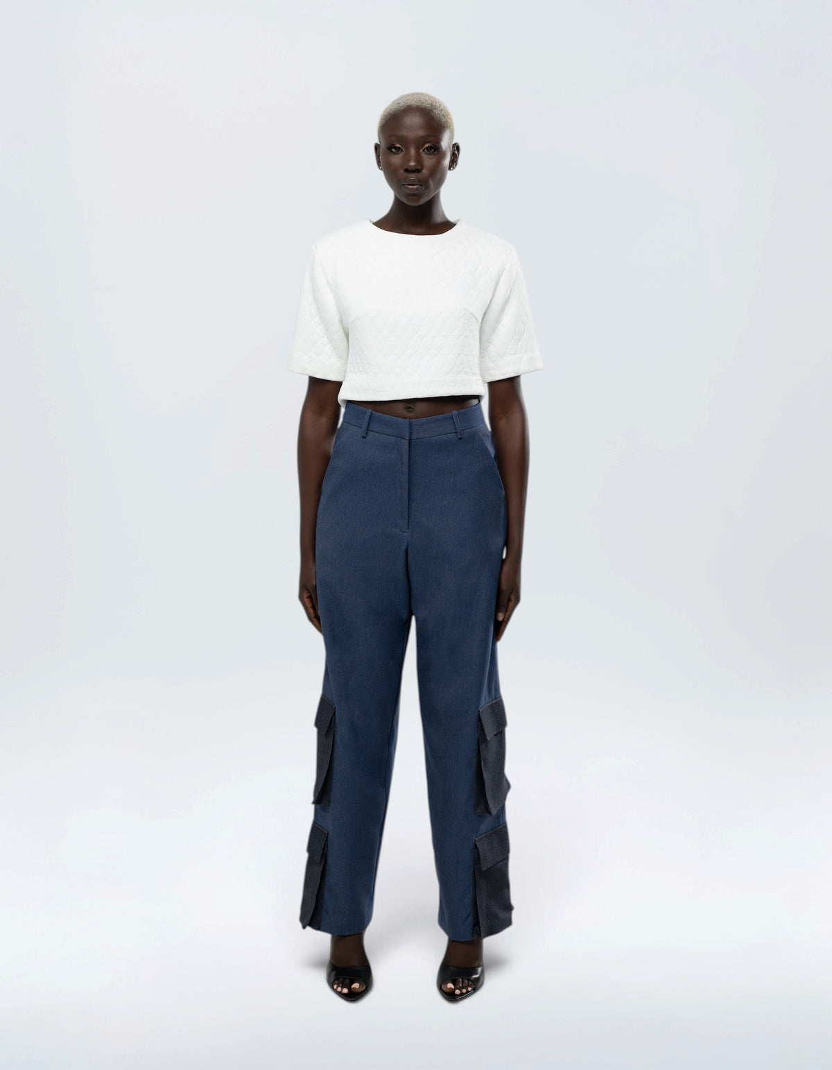 TWO TONE CARGO PANTS