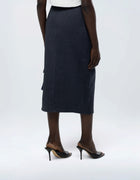 TWO TONE CARGO PENCIL SKIRT