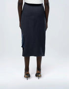 TWO TONE CARGO PENCIL SKIRT