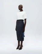 TWO TONE CARGO PENCIL SKIRT